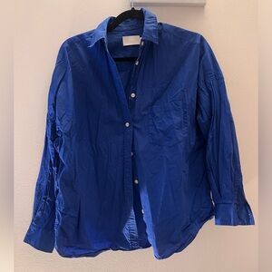 Colbalt blue cotton blouse